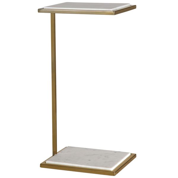 Tavolino bibita Elevate in ottone spazzolato