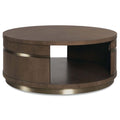 Tavolino cocktail rotondo Roll With It, Rovere Scuro