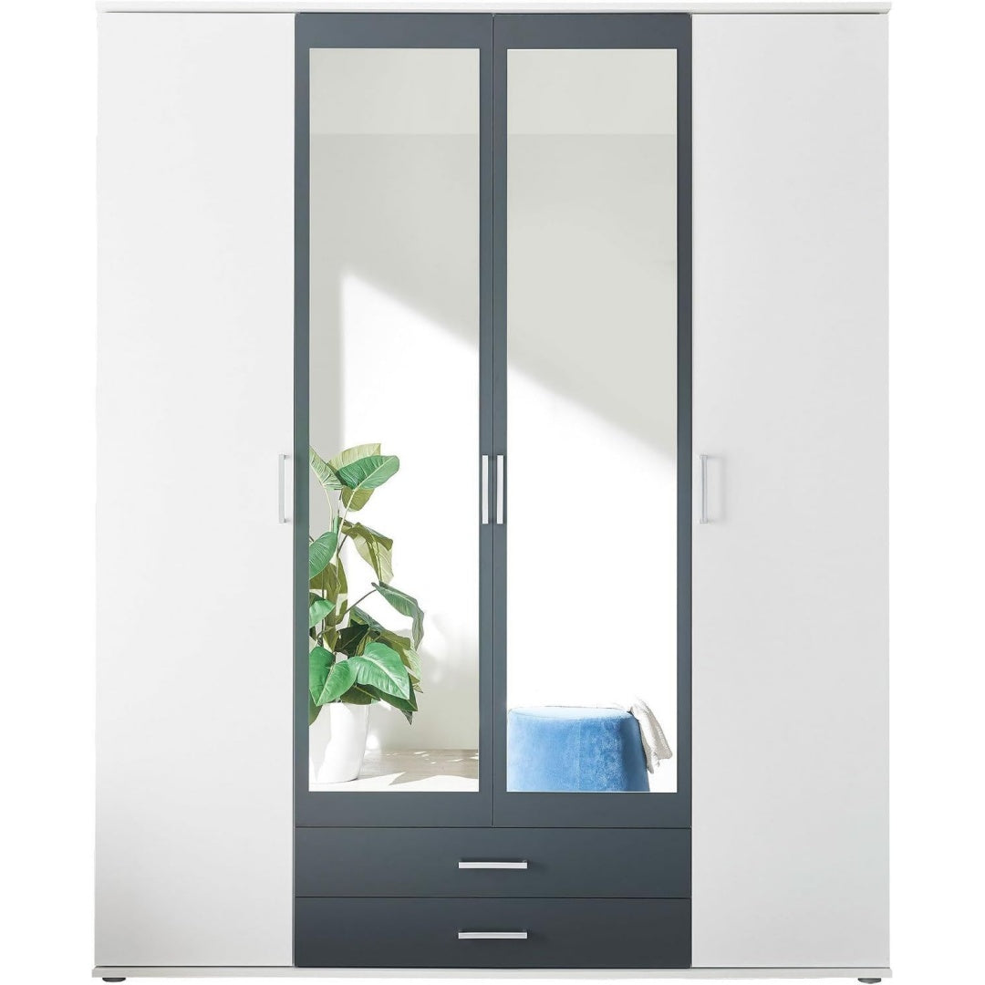 Armadio AVANTI TRENDSTORE Hanu - Armadio in legno laminato a 2 ante a battente in l