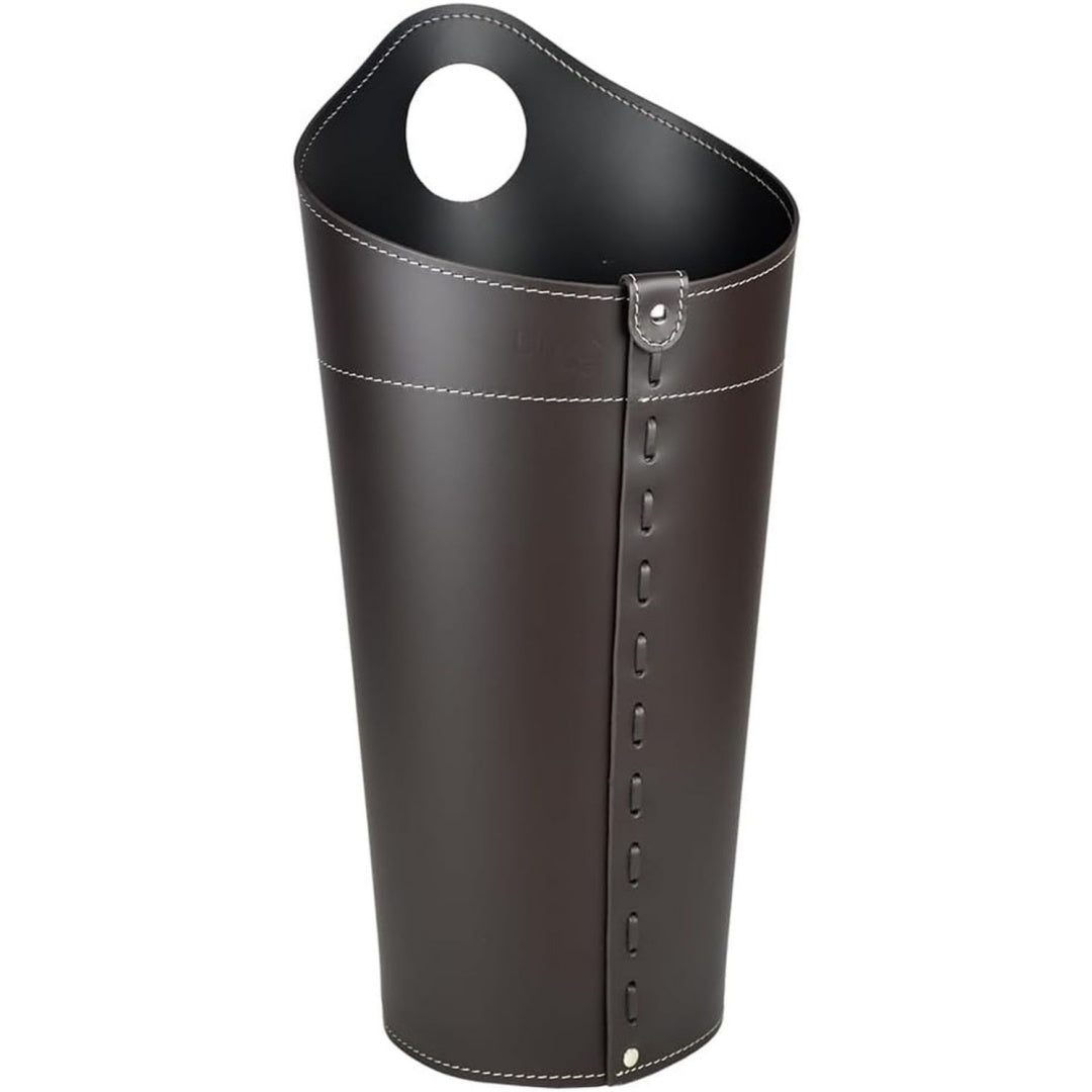 Porta ombrelli con vano contenitore marrone
