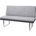 Panca con struttura in acciaio grigio 96 x 160 x 70 cm