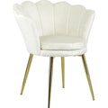 Poltroncine rivestito in velluto beige