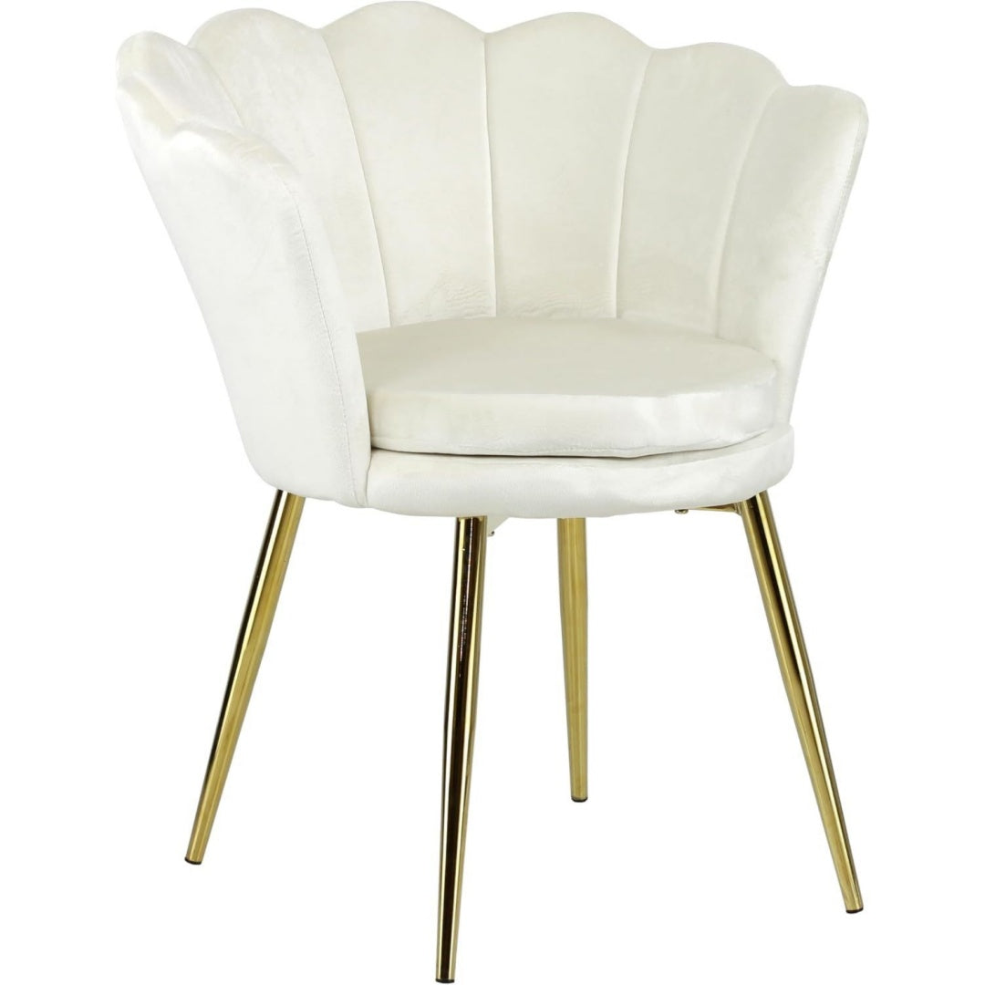 Poltroncine rivestito in velluto beige
