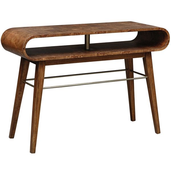 Tavolo consolle Ledger in radica
