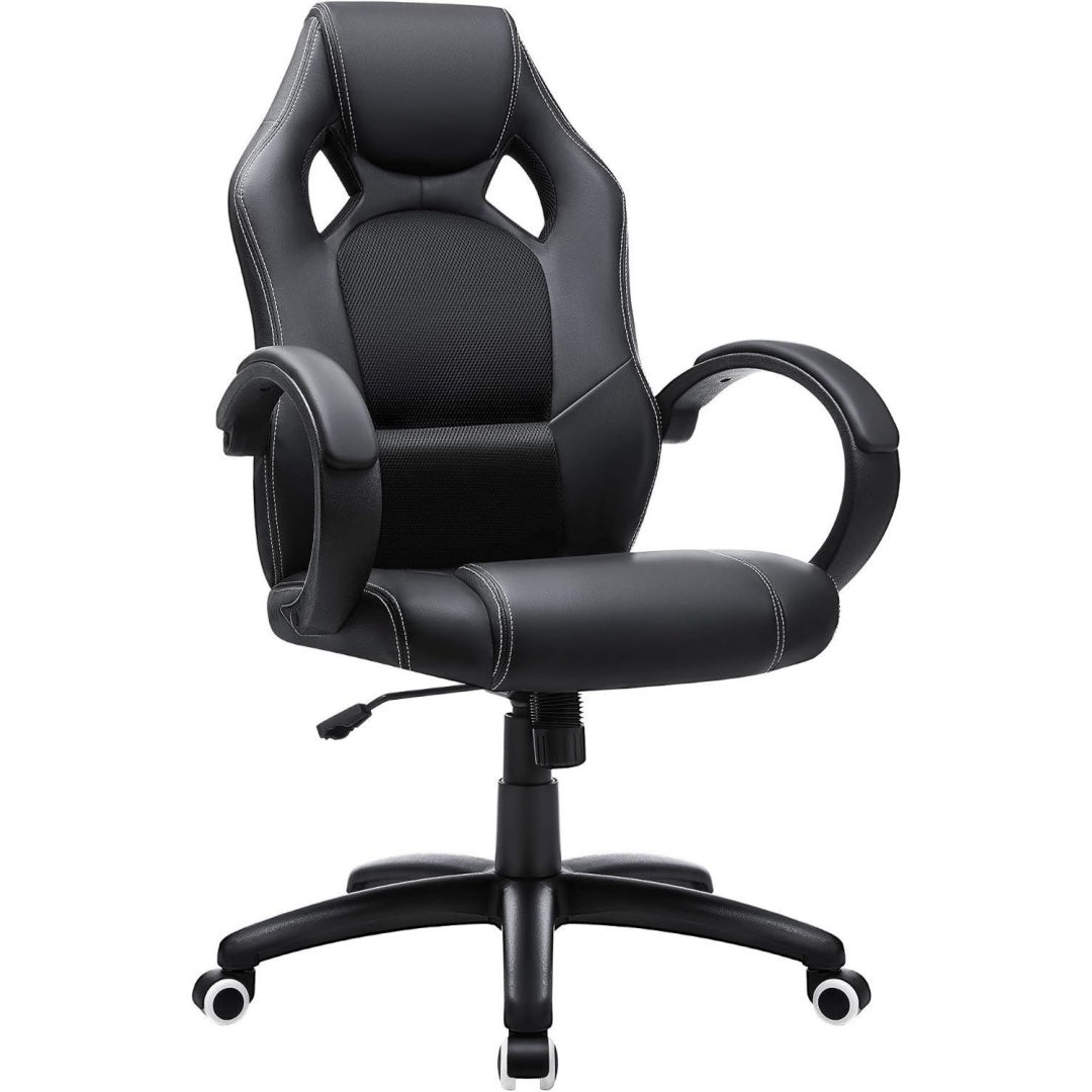 Scrivania Sedia da Ufficio Girevole, Altezza Regolabile, Poltrona da Gaming