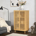 Armadio [en.casa] Armadio a 2 Ante Credenza Bassa con 3 Scomparti Como con Struttur