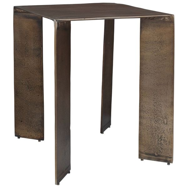 Tavolo decorativo Reade in ottone antico