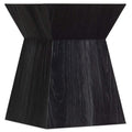Tavolino d'angolo Linville Falls Shou Sugi Ban, Colore Nero