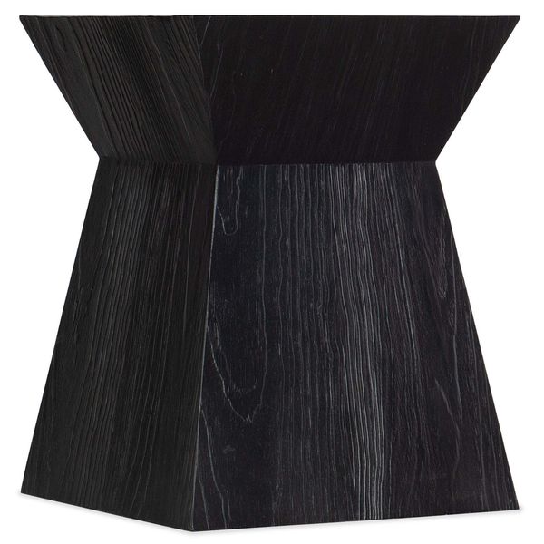 Tavolino d'angolo Linville Falls Shou Sugi Ban, Colore Nero