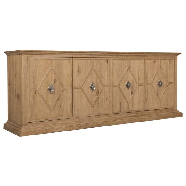 Credenza multimediale legno fluttuante finitura Buckboard