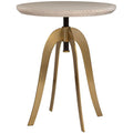 Tavolo decorativo regolabile Alice in Ottone