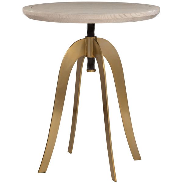 Tavolo decorativo regolabile Alice in Ottone