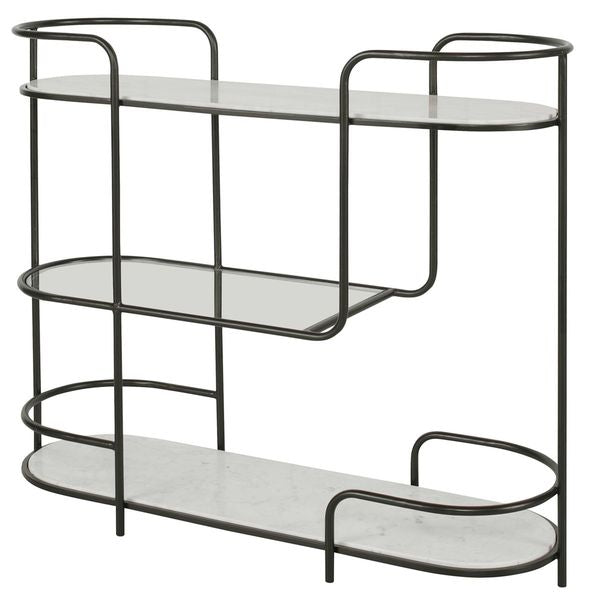 Carrello bar consolle nero satinato